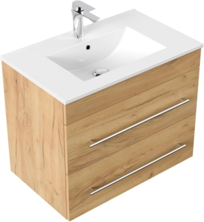 Badmöbel Casa Infinity 750 SoftClose eiche gold : Eiche Gold