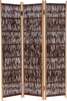 CREEDWOOD Paravent RAUMTEILER "BOSCA", Weidenholz, 170 cm, Natur Paravent