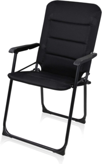 yourGEAR Klappstuhl Campingstuhl Lipari 3D Mesh gepolsterter Klappstuhl Stuhl Gartenstuhl