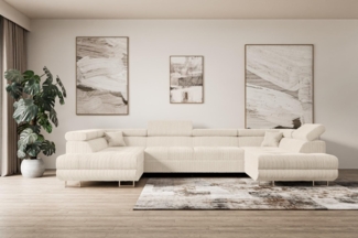 ALTDECOR Wohnlandschaft GUSA-U, Couch mit Schlaffunktion, Wohnzimmer - Ecksofa, Corner Sofa Bett Eckcouch Couch L-Form Schlafcouch Ausziehbar