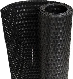 vidaXL Balkon-Sichtschutz Schwarz 400x90 cm Poly Rattan 156299