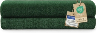 Blumtal Badetücher Premium Frottier Handtücher Set 2 teilig 100% Baumwolle, Baumwolle (2X (70x140 cm), 2-St), Oeko-TEX zertifiziertes Badetuch - saugstarkes Frottiertücher Set