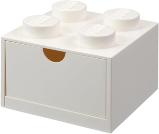 Lego 'Storage Brick' 4 Noppen 15,8x11,3 cm Polypropylen weiß