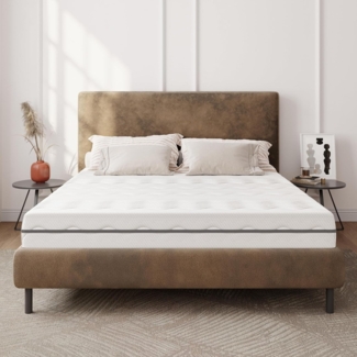 EGO HOME Matratze 100x200 cm 16cm H2-7-Zonen Kaltschaummatratze mit Memory Foam, Orthopädisch & Atmungsaktiv, Öko-TEX Zertifiziert, Punktelastisch, Rückenschonend