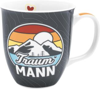 GRUSS & CO Tasse Motiv "Traummann" | Sprüchetasse, Porzellan, 40 cl | Geschenk, Männergeschenk | 47884