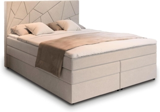 Masseno Boxbett TRANI 140x200 cm mit Bonell Matratze und Topper