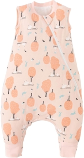 Duomiaomiao Schlafsack mit füßen Winter, Schlafsack mit füßen ganzjahres, 100% Baumwolle Schlafsack Winter mit füßen, Schlafsack Baby 2.5 Tog, Schlafsack mit Beinen für Jungen und Mädchen