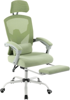 DUMOS Bürostuhl Ergonomisch EIN Schreibtischstuhl mit Komfortarmlehnen Ausgestattet mit Einer Bequemen Lendenwirbelstütze und Fußstütze Office Chair Geeignet für Zuhause