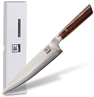 ZAYIKO Damastmesser KASSHOKU "Chefmesser" - Pakkaholz - VG-10 Stahlkern