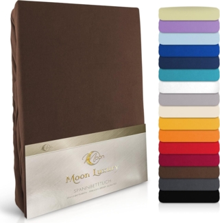 MOON Heimtextilien Spannbettlaken MOON-Luxury Spannbettlaken Jersey Stretch 230g/m², 97% Mako-Baumwolle 3% Elastan