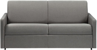 Vente-unique - Schlafsofa 3-Sitzer - Liegefläche: 140 cm - Matratzenhöhe: 18 cm - Stoff - Hellgrau - CALIFE