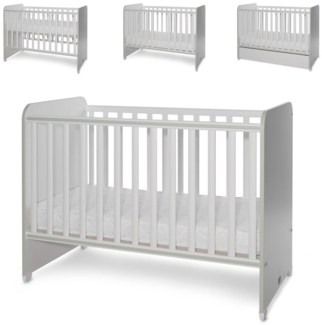 Lorelli 'Sweet Dream' Babybett, Unterbettrahmen mit zwei Ebenen, Melamin-Spanplatte grün, 124 x 68 x 95 cm