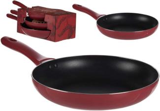 Pfannenset Diavola Rot Aluminium (3 pcs)