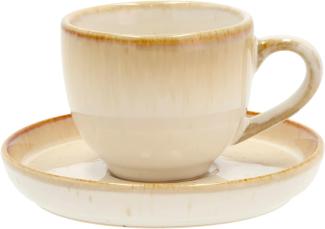 Bitz Espressotasse mit Untertasse cream/cream 0,07 l