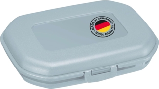 WESTMARK Lunchbox Brotdose/Snackbox, mit Klick-Verschluss, Höhe: ca. 3,7 cm, Blau, PP