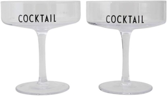 Design Letters Cocktail Glas Set