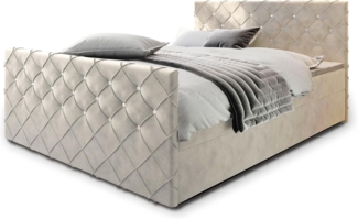 Masseno Boxbett MANDI 180x200 cm mit Bonell Matratze und Topper