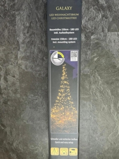 Galaxy LED-Tannenbaum 150 cm, 180 warmweiße LEDs, IP44 Timerfunktion
