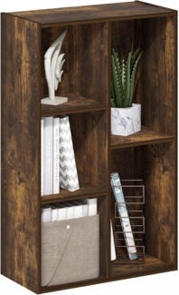 Furinno Luder 5-würfelig Reversibles offenes Regal, Bernsteinkiefer