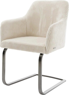 Freischwinger Greg-Flex Cord Beige Freischwinger flach Graphit Taschenfederkern