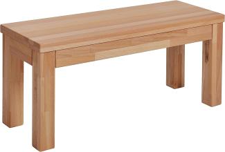 Krok Wood Sitzbank aus Massivholz in Buche (Milano 140 x 35 x 47 cm)