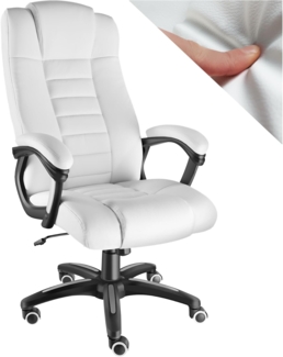 tectake Chefsessel Bürostuhl (1er Set, 1 St), 360° drehbar und stufenlos höhenverstellbar