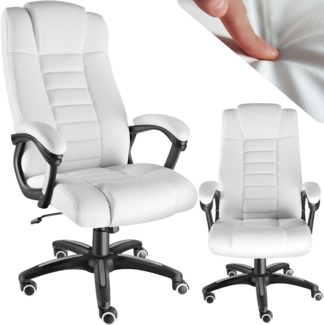 tectake Chefsessel Bürostuhl (1er Set, 1 St), 360° drehbar und stufenlos höhenverstellbar