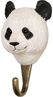 Wildlife Garden Kleiderhaken Kleiderhaken aus Holz - Panda, Tierkopf
