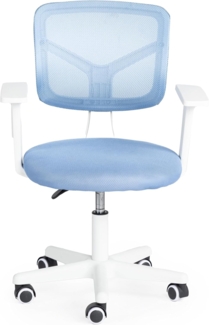 FurnitureR Home Office Stuhl Ergonomischer justierbarer Höhen Drehbarer Computer Executive Stuhl Bürostuhl mit Armlehnen für Home Office Arbeitszimmer, Blau