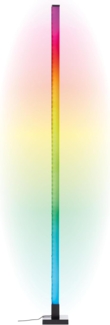 BreLight LED Stehlampe Neele LED Stehleuchte, Dimmer, Dimmfunktion, dimmbar über Fernbedienung, LED fest integriert, RGB, 150 cm, digitales RGB, Musiksensor, zerlegt mit Aufbauanleitung