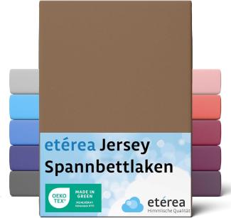etérea Comfort Jersey Spannbettlaken Stucco 90x200 cm - 100x200 cm