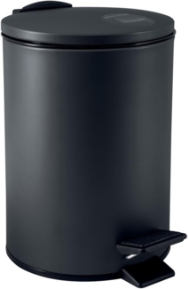 Treteimer Adelar - Schwarz matt 3 Liter