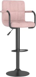 vidaXL Barhocker Rosa Samt [334653]