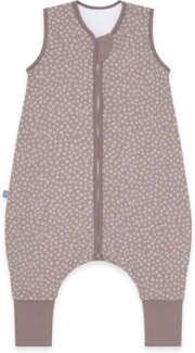 emma & noah Baby Schlafsack mit Füßen 1.0 TOG, Ganzjahres Schlafsack mit Beinen für den Frühling, Sommer und Herbst, 100% Bio-Baumwolle, OEKO-TEX Zertifiziert (Blume Berry, 110 cm)