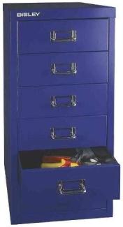 BISLEY MultiDrawer, 29er Serie, DIN A4, 6 Schubladen, Metall, 355 Silber, 38x27. 9x59 cm