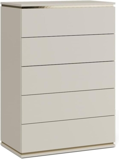 Kommode Linette Cashmere 76 x 109.1 cm mit 5 Schubladen Vicco