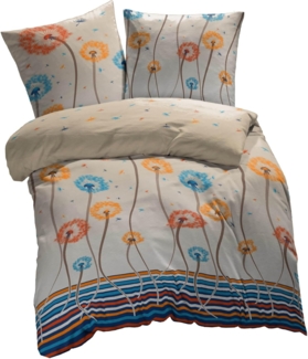 etérea Himmlische Qualität Bettwäsche etérea Microfaser Bettwäsche Pusteblume Beige, Microfaser, 2 teilig