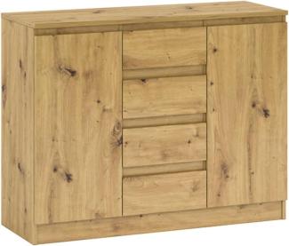 Kommode A1a Sideboard 109x37x85cm Artisan Eiche 2-türig