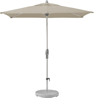 Suncomfort by Glatz Sonnenschirm Shell-Turn, off grey, 250x200 cm rechteckig, Gestell Aluminium, Bespannung Polyester, 6 kg