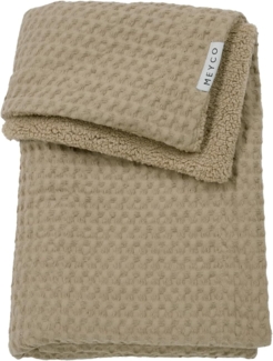 Meyco Waffel Teddy Wiegen-Decke - 75 x 100 cm - Ta