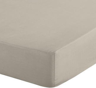 Eurofirany Spannbettlaken BASIC Betttuch mit Gummizug, Baumwolle, Makosatin, Gummizug: rundum, Zuhause und Hotelbedarf 100x200 140x200 160x200 180x200 200x220