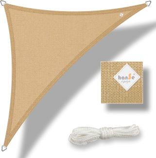 hanSe® Marken Sonnensegel Dreieck 3 x 3 x 3 m Sand