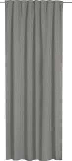 ELBERSDRUCKE Vorhang Vorhang mit verdeckten Schlaufen Sundown grau verdunkelnd 255x135 cm (1 St), verdunkelnd, Verdunklungsvorhang