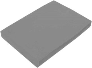 Jersey Spannbettlaken für Wasserbetten Rundumgummizug 200 x 220 cm Grau