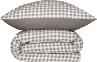 Schiesser Bettwäscheset Vichy - Renforcé - 2-teilig - 135 x 200 cm - Grau