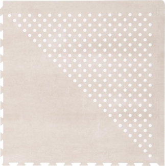Stilvolle Puzzlematte, Earth, in beige, 120x180 cm, von toddlekind