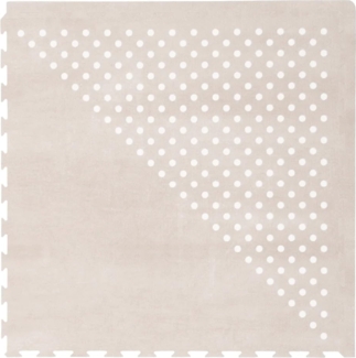 Stilvolle Puzzlematte, Earth, in beige, 120x180 cm, von toddlekind