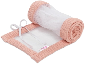 babybay Nestchen Mesh-Waffelpiqué passend für Modell Maxi, Boxspring, Comfort und Comfort Plus, apricot rosé