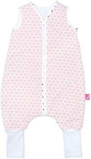 Babyschlafsack aus Baumwolle mit Beinen gefüttert von Motherhood - kuscheliger Babyschlafsack Öko Tex Standard TOG 2, Größe: 1-1,5 Jahre, rosa classics
