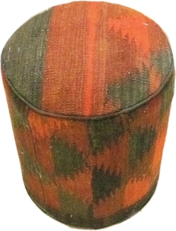 Sonderform,XS / 80 cm Ø Rund & kleiner,Mehrfarbig,Patchwork,Schurwolle,Afghanistan